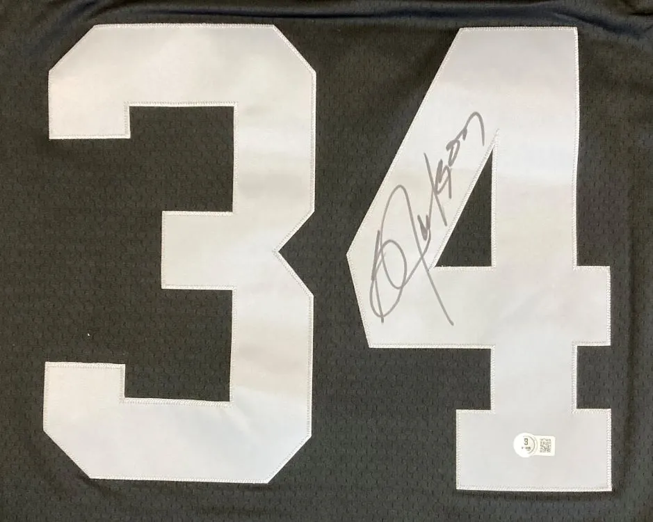 Bo Jackson Signed Oakland Raiders Mitchell & Ness Replica Jersey BAS ITP