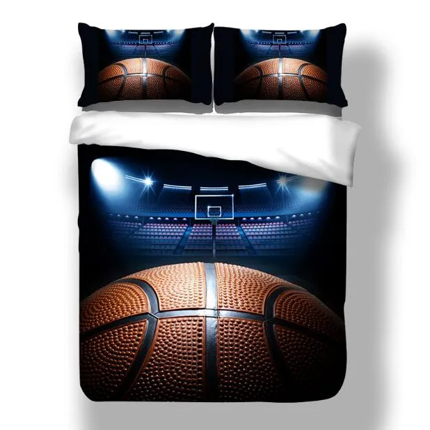 Bonenjoy 3D Bed Set Basketball and Fire