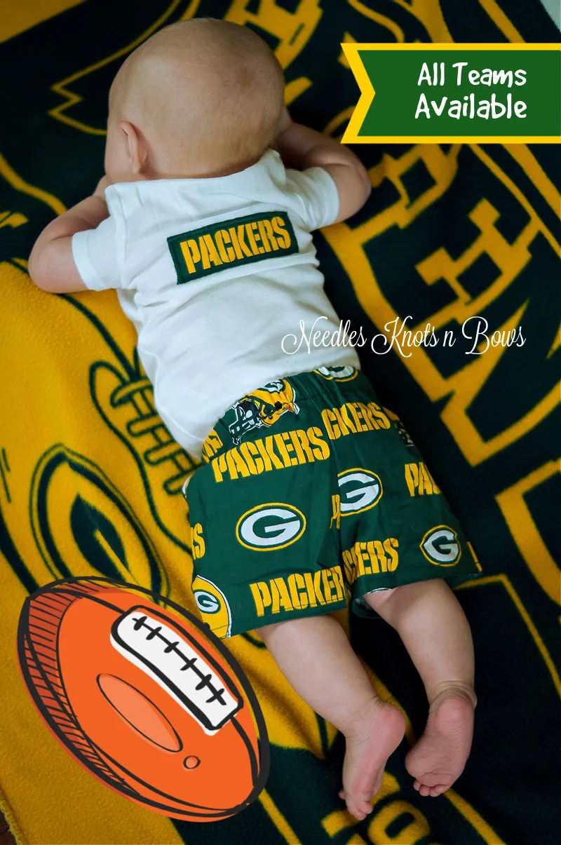 Boys Green Bay Packers Outfit, Baby Boys Football Outfit, Game Day