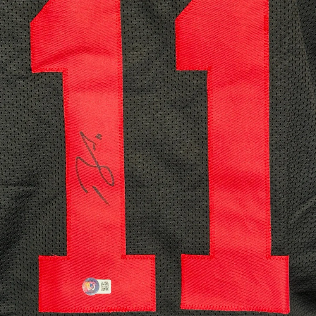 Brandon Aiyuk Signed San Francisco Black Football Jersey (Beckett)