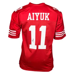 Brandon Aiyuk Signed San Francisco Red Football Jersey (Beckett)