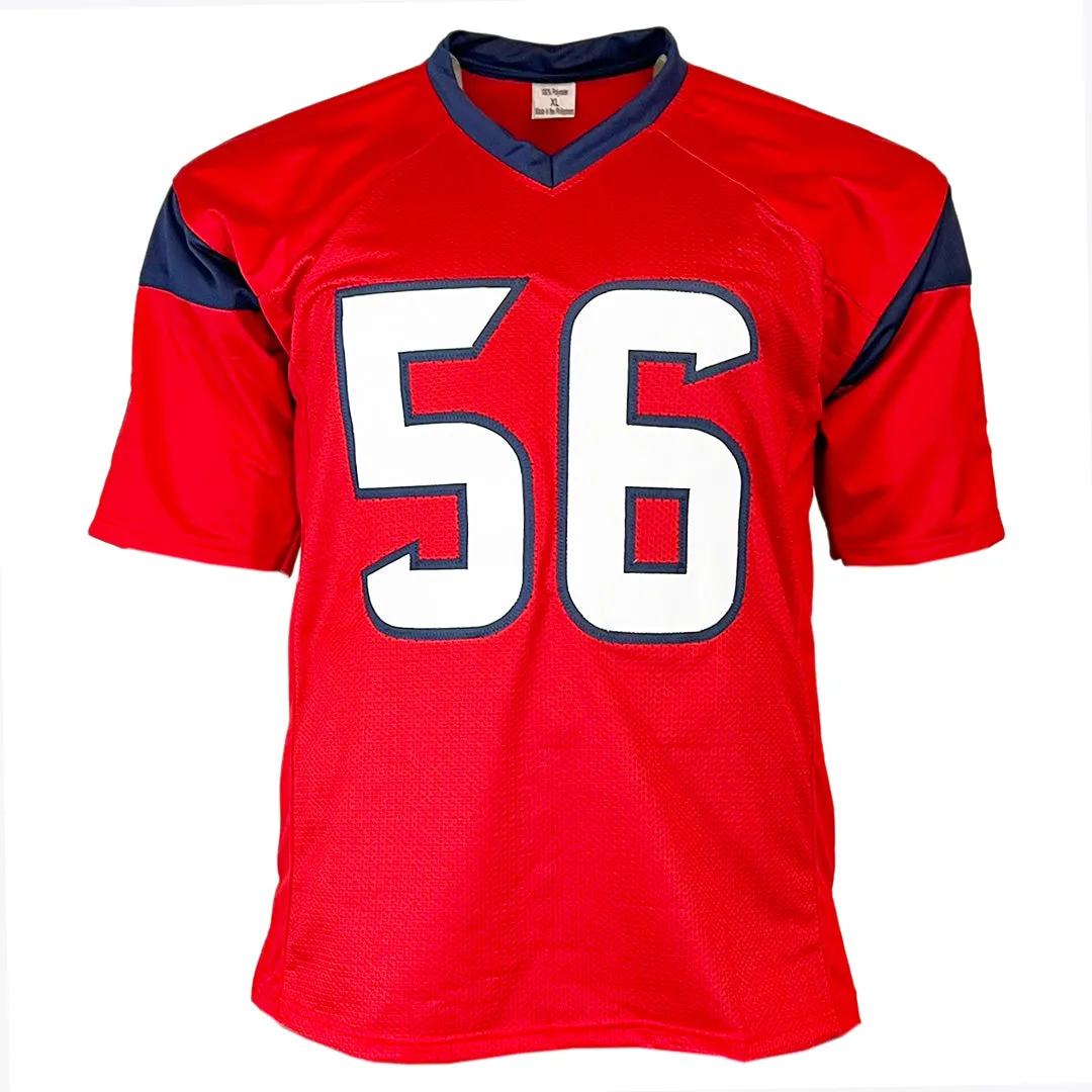 Brian Cushing Signed Houston Red Football Jersey (JSA)