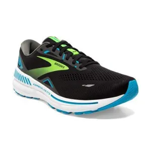 Brooks Men's Adrenaline GTS 23 Sneaker - Black/Hawaiian Ocean/Green