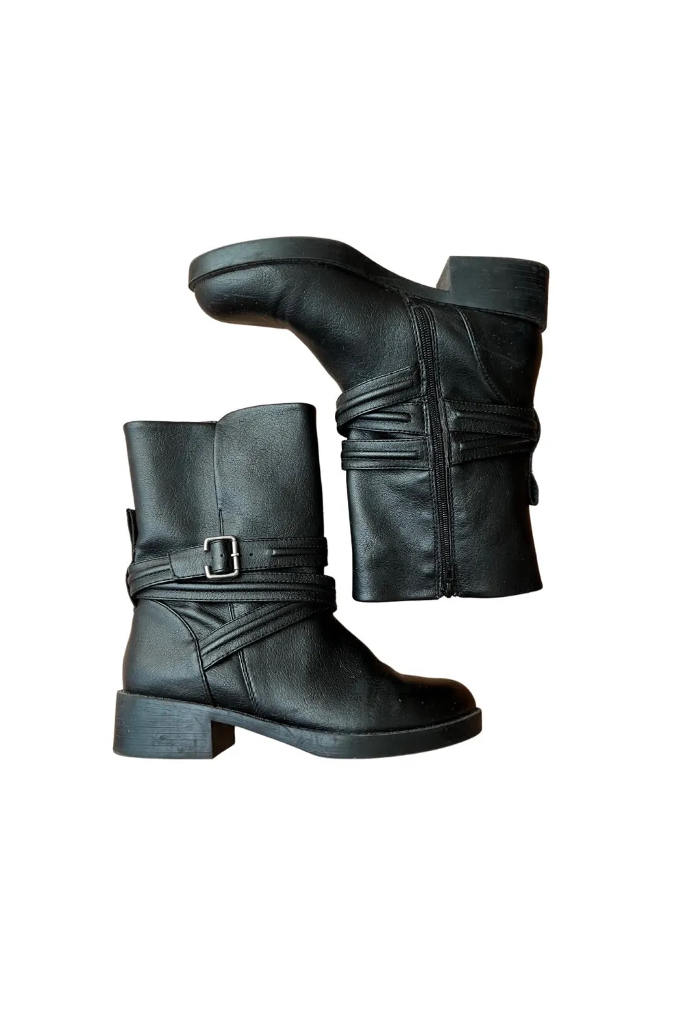 Buckle Biker Boots