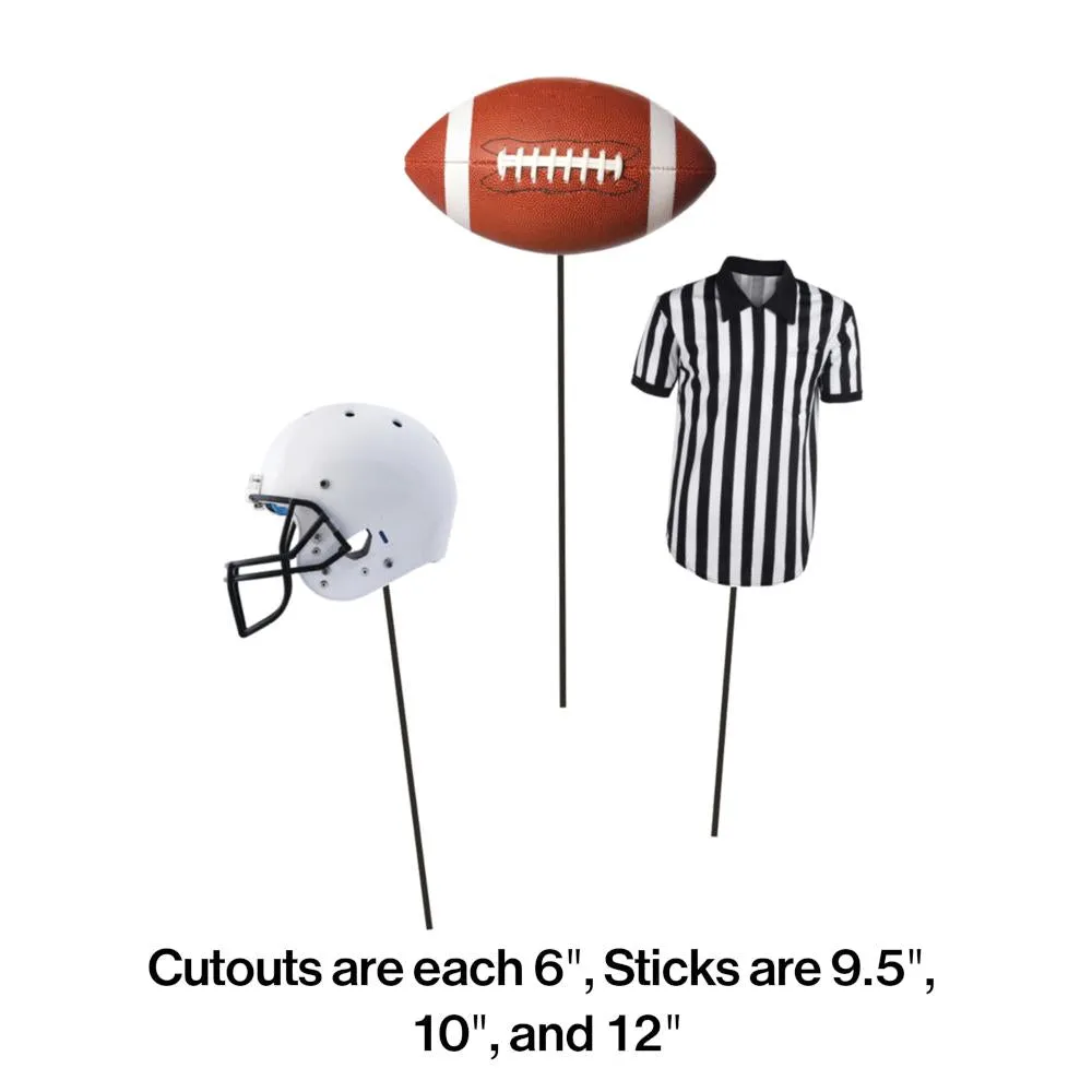 Bulk Football DIY Centerpieces Sticks (18 per Case)