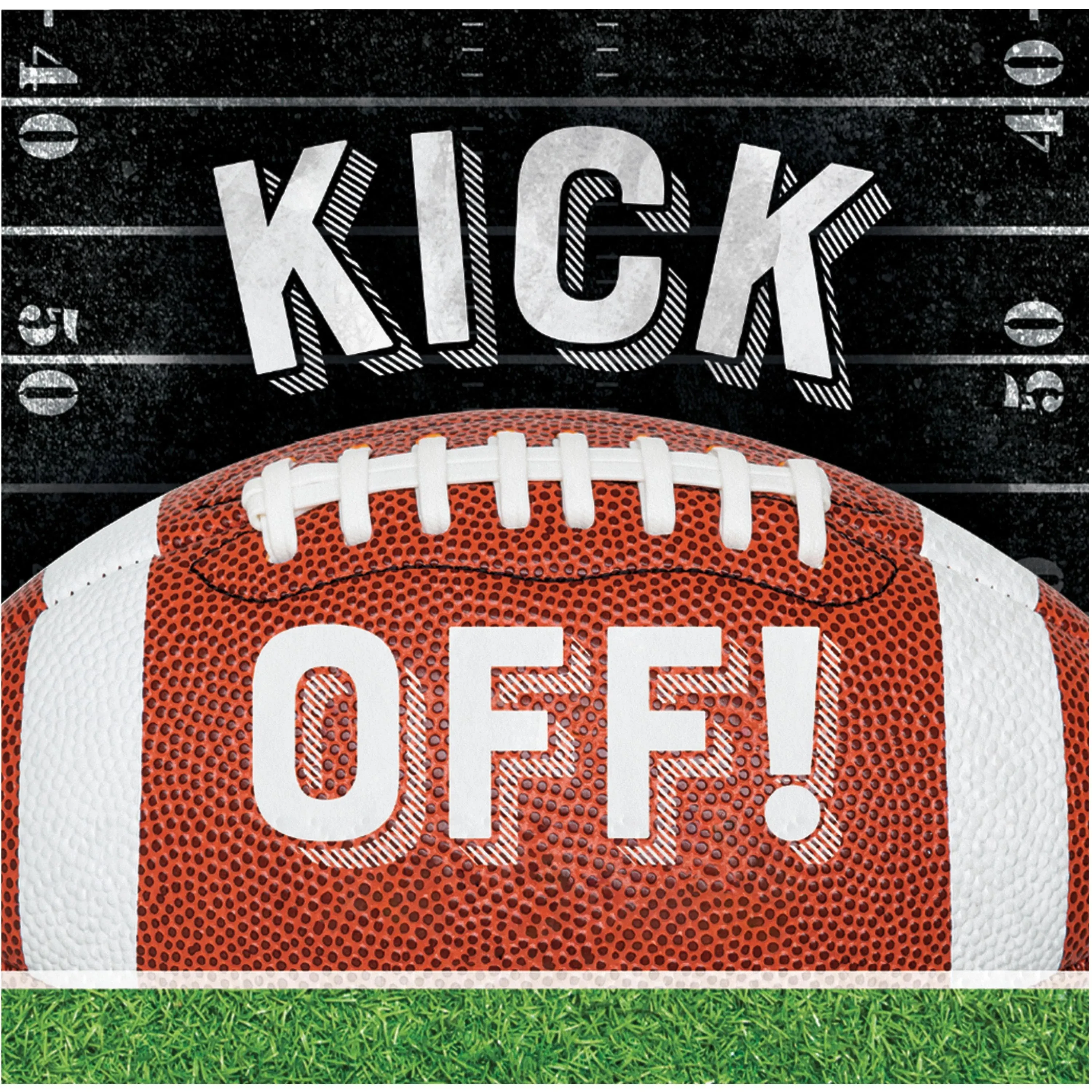 Bulk Football Kick Off Beverage 2Ply Napkin (192 per Case)