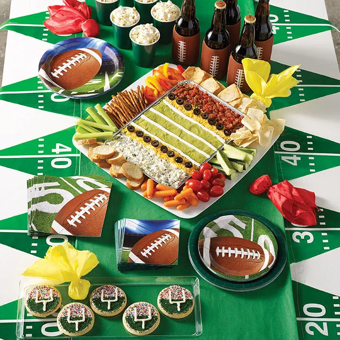 Bulk Football Party Paper Dessert Plates (96 per Case)