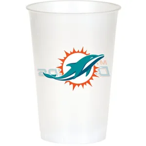 Bulk Miami Dolphins 20 oz Plastic Cups (96 per Case)