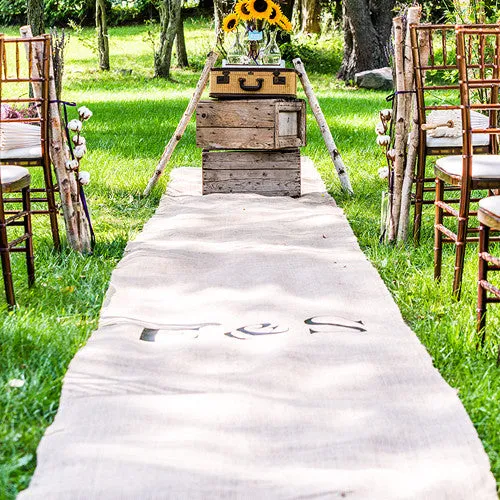 BURLAP AISLE RUNNER