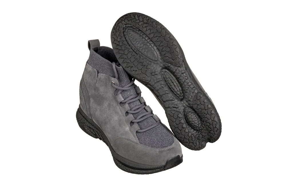 CALTO - S23202 - 3 Inches Taller (Grey) - Sneakers