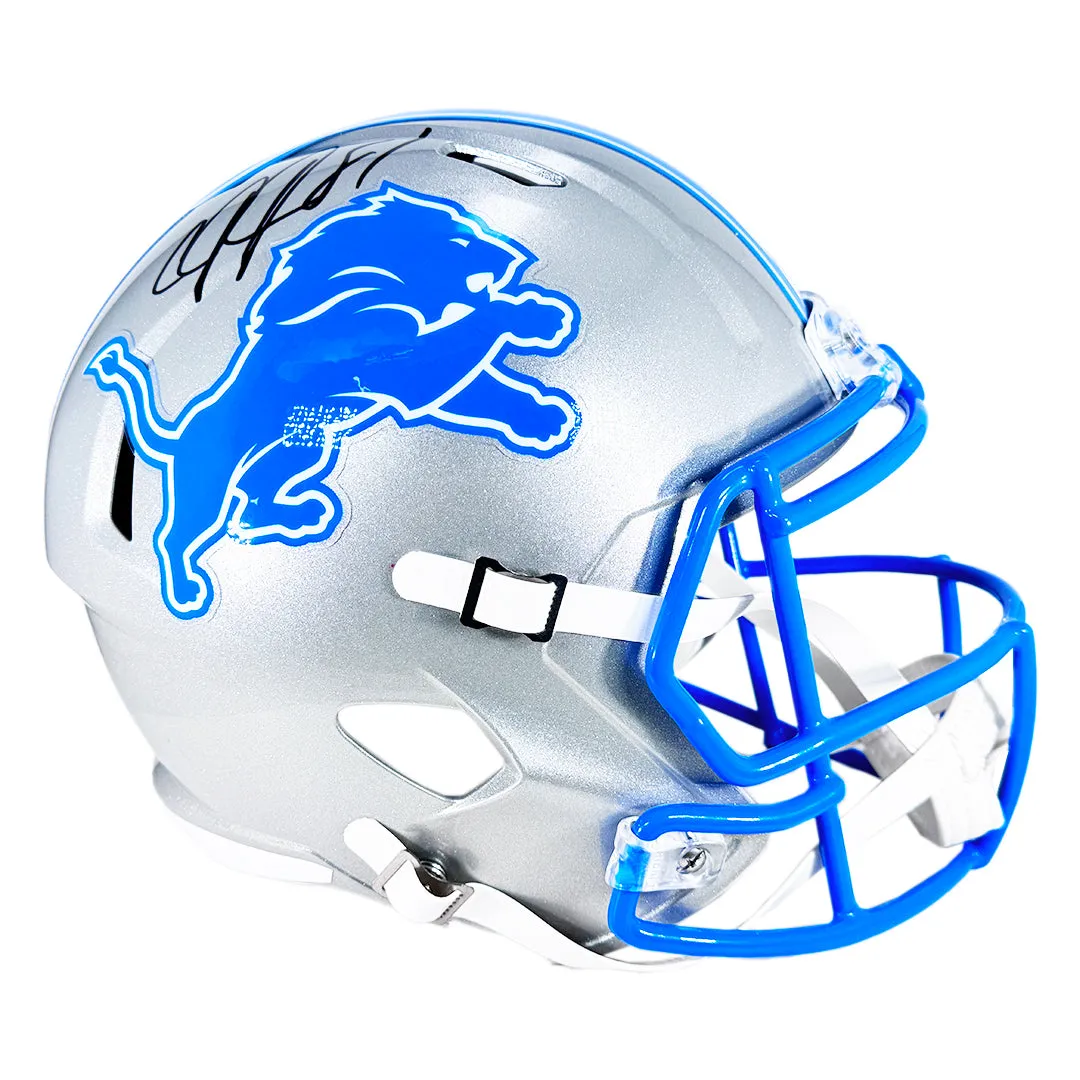 Calvin Johnson Signed Detroit Lions Full-Size Speed Replica Football Helmet (Beckett)