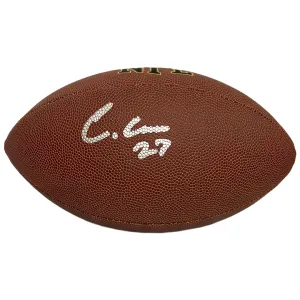 Chamarri Conner Signed Kansas City Chiefs Wilson Official NFL Replica Football (Beckett)