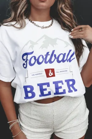 CHARLIE SOUTHERN Football And Beer Graphic Tee