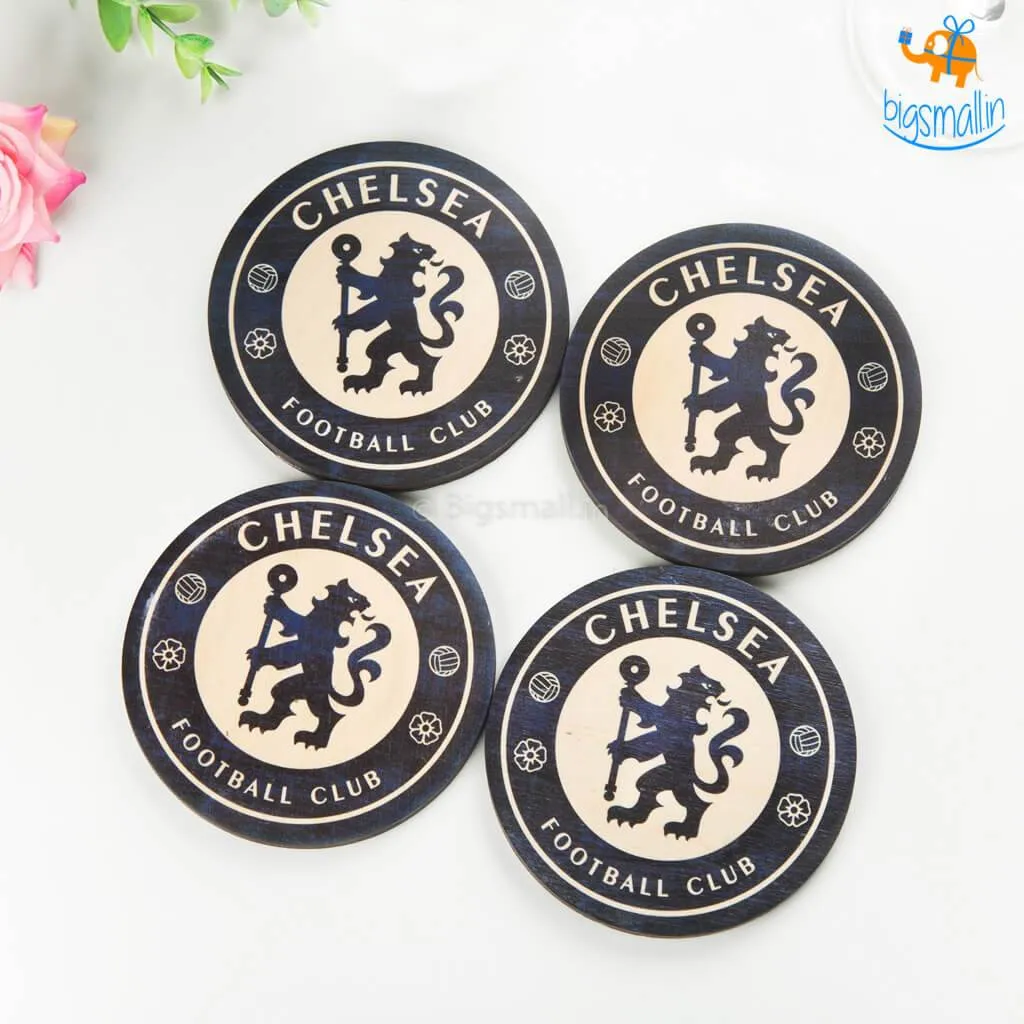 Chelsea Wooden Coasters - Set of 4