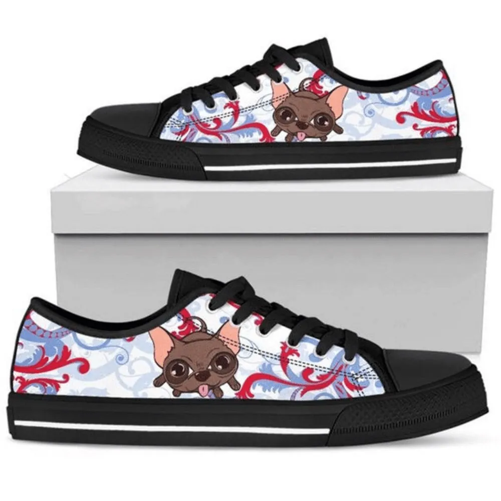 Chihuahua Low Top Shoes - Ultimate Comfort & Performance, Dog Printed Shoes, Canvas Shoes For Men, Women