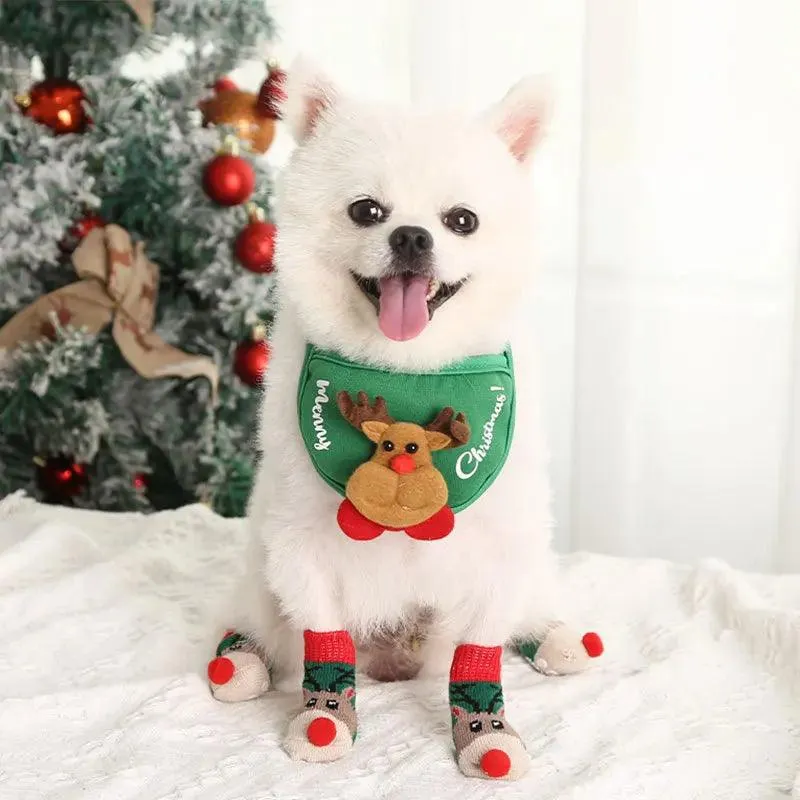 Christmas Winter Warm Dog Cat Socks