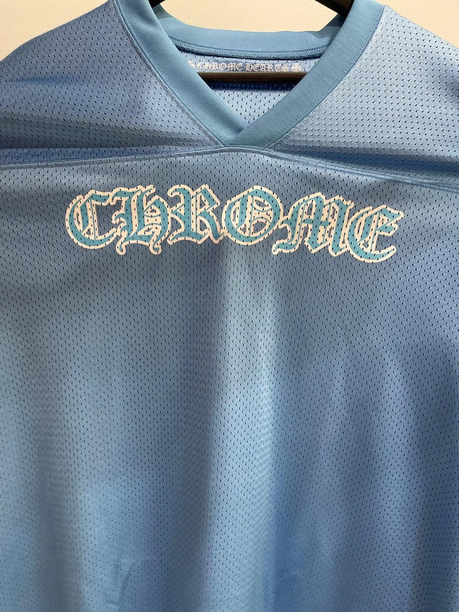 Chrome Hearts Sports Mesh Warm Up Jersey Blue