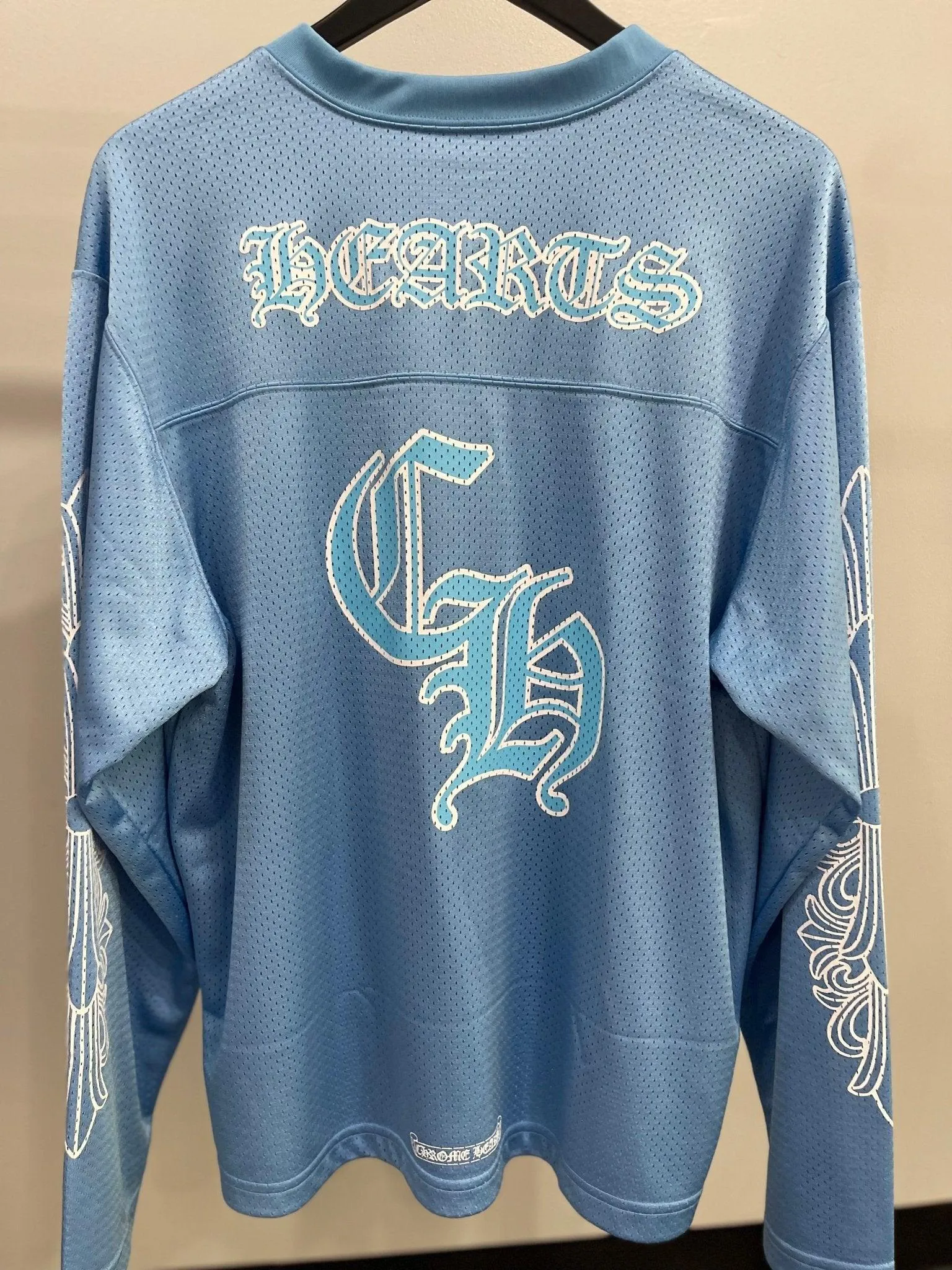 Chrome Hearts Sports Mesh Warm Up Jersey Blue