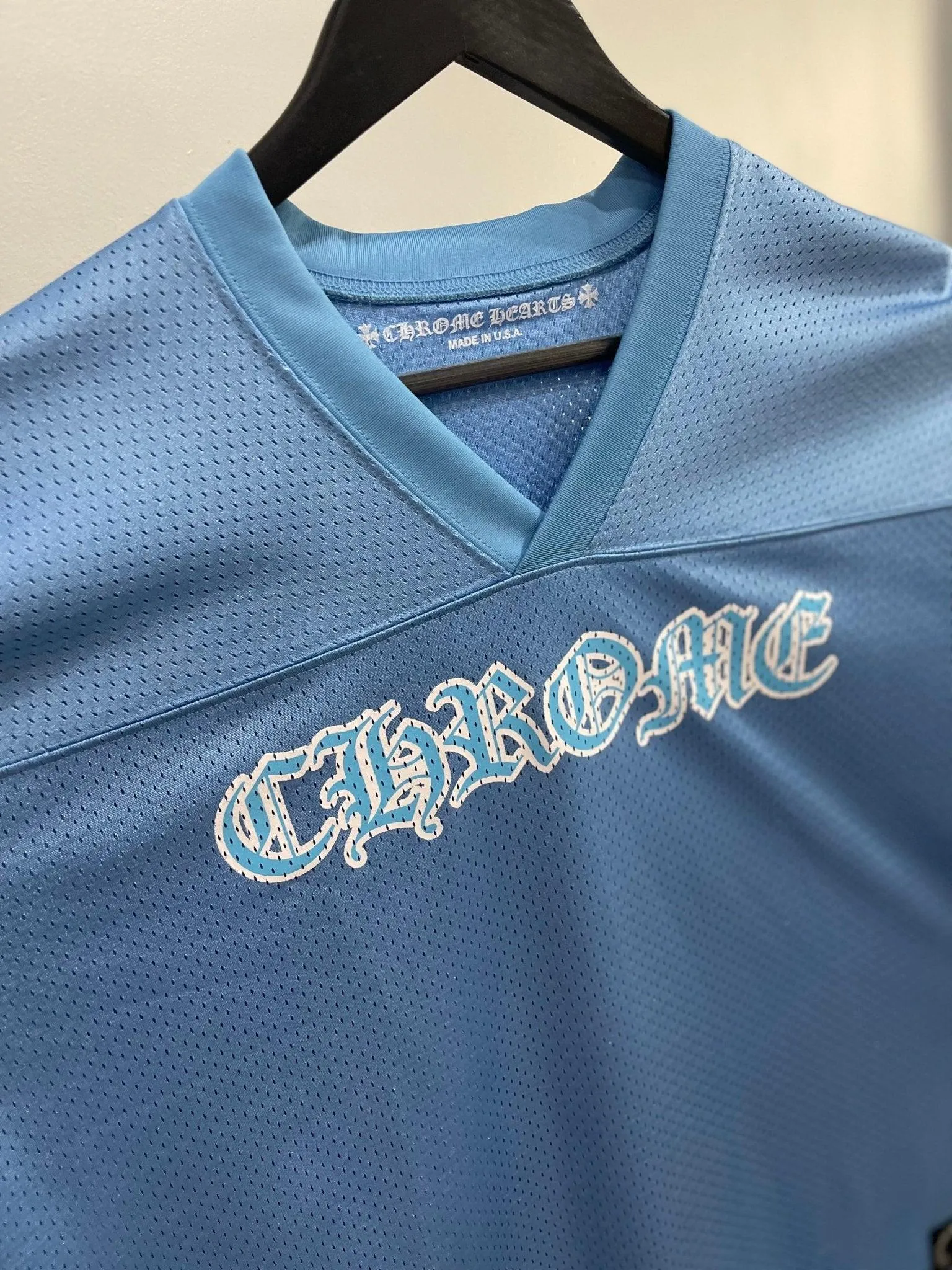 Chrome Hearts Sports Mesh Warm Up Jersey Blue