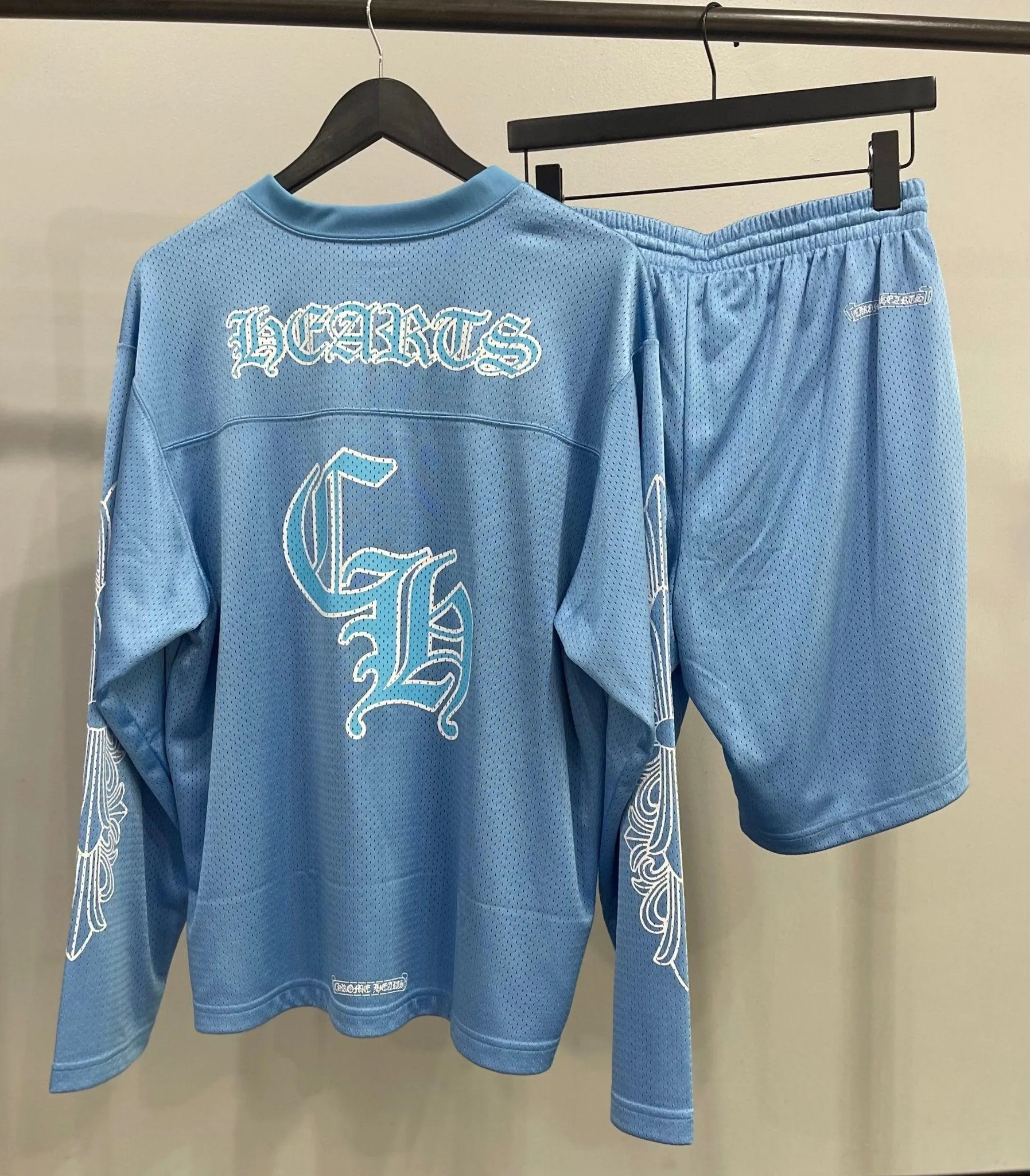 Chrome Hearts Sports Mesh Warm Up Jersey Blue