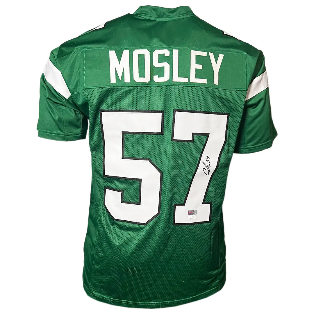 CJ Mosley Signed New York Green Jersey (JSA)