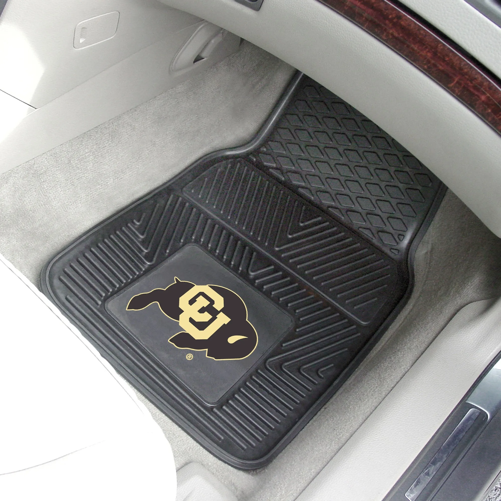 Colorado Buffaloes Heavy Duty Car Mat Set - 2 Pieces