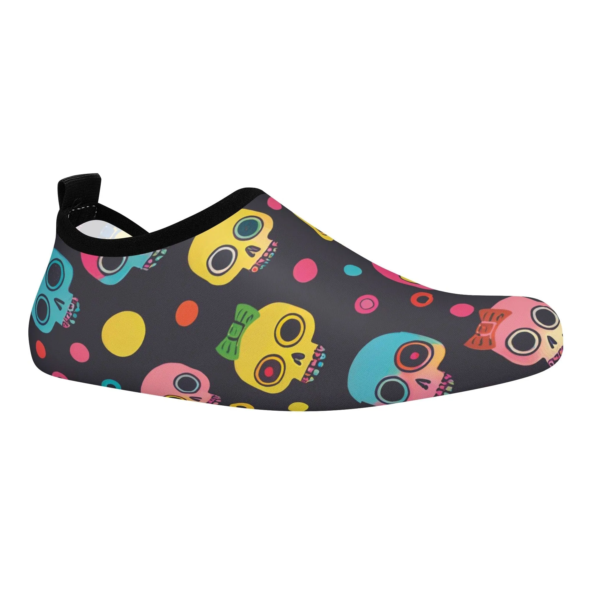 Colorful Skulls Kids Water Sports Skin Shoes