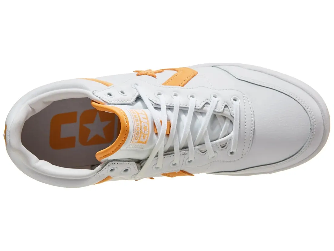 CONVERSE CONS FASTBREAK PRO MID SHOES WHITE/ORANGE/WHITE