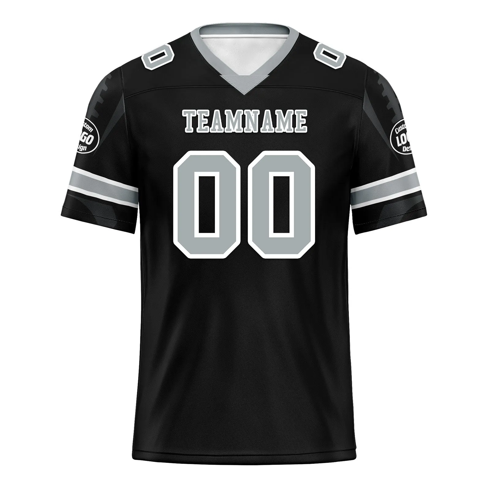 Custom Black Las Vegas Football Jersey and Sports Shoes Combo Offer Personalized Combo ZH-D025008-23