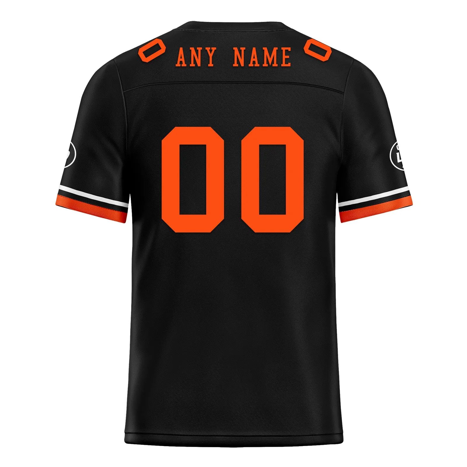 Custom Black Orange Cincinnati Football Jersey and Firesoul Sports Shoes Combo Offer Personalized Combo ZH-D020273-6