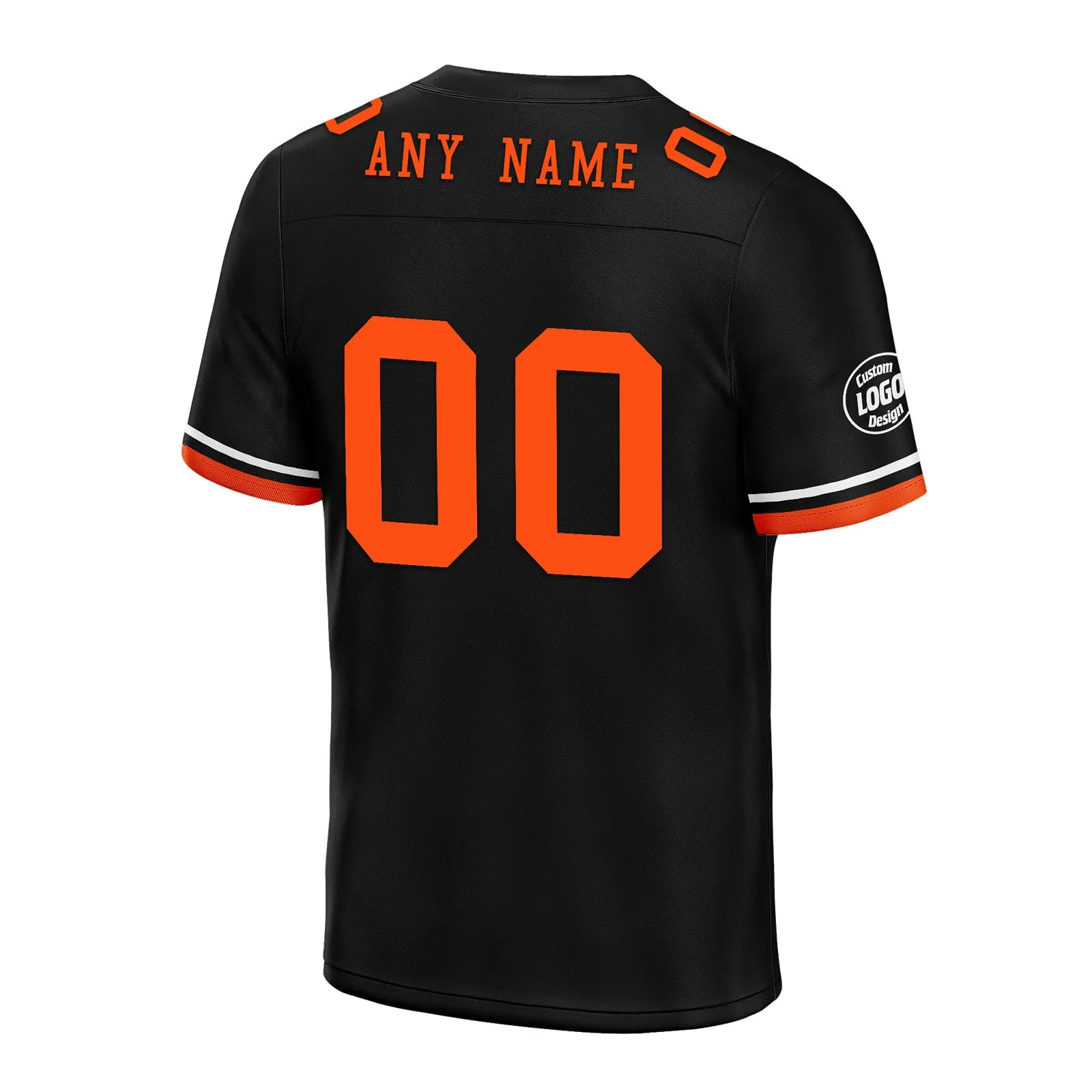 Custom Black Orange Cincinnati Football Jersey and Firesoul Sports Shoes Combo Offer Personalized Combo ZH-D020273-6