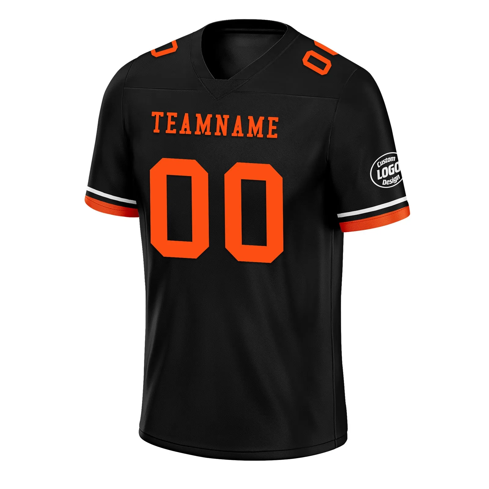 Custom Black Orange Cincinnati Football Jersey and Firesoul Sports Shoes Combo Offer Personalized Combo ZH-D020273-6