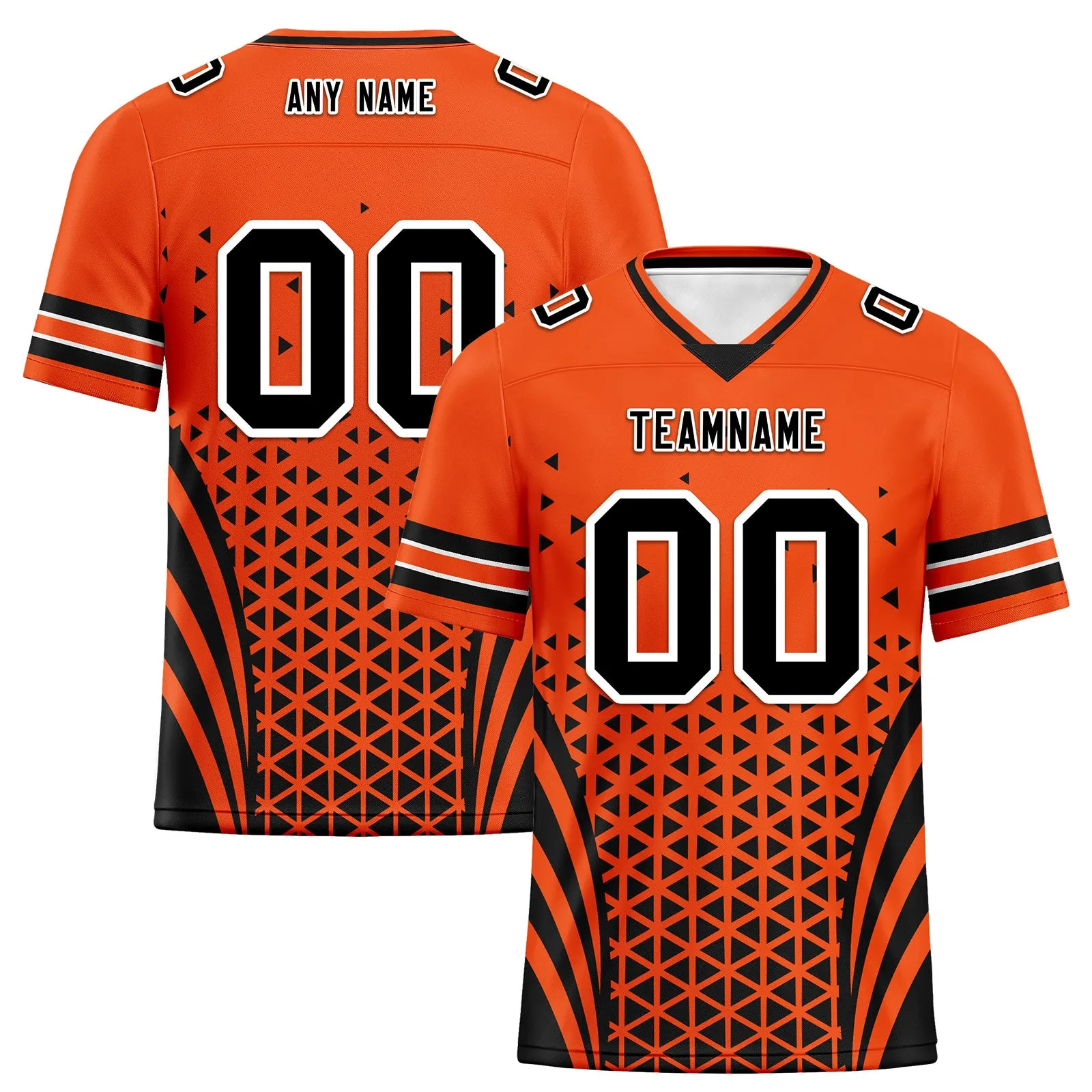 Custom Black Orange Ohio Football Jersey and Sports Shoes Combo Offer Personalized Combo ZH-D023031-6