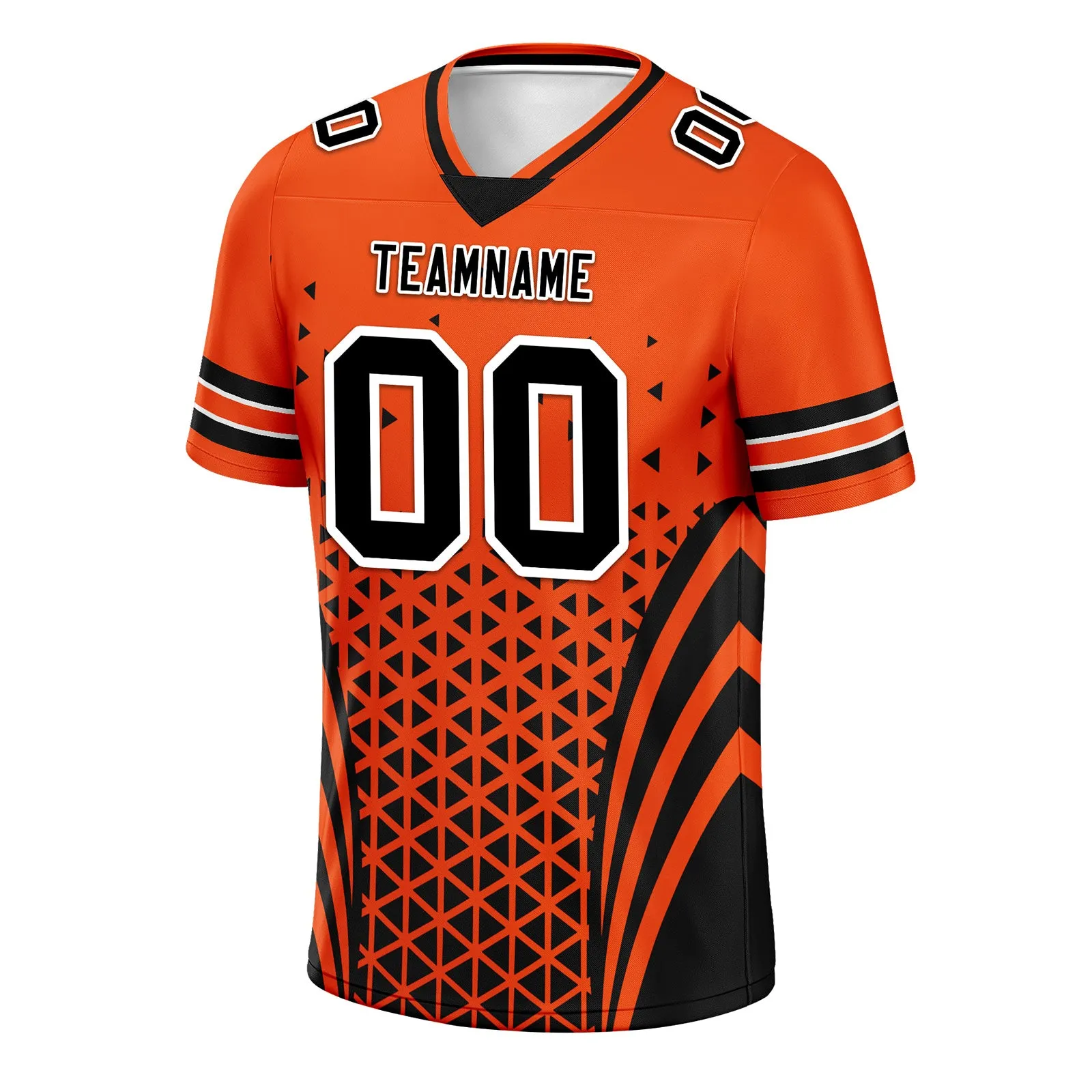 Custom Black Orange Ohio Football Jersey and Sports Shoes Combo Offer Personalized Combo ZH-D023031-6