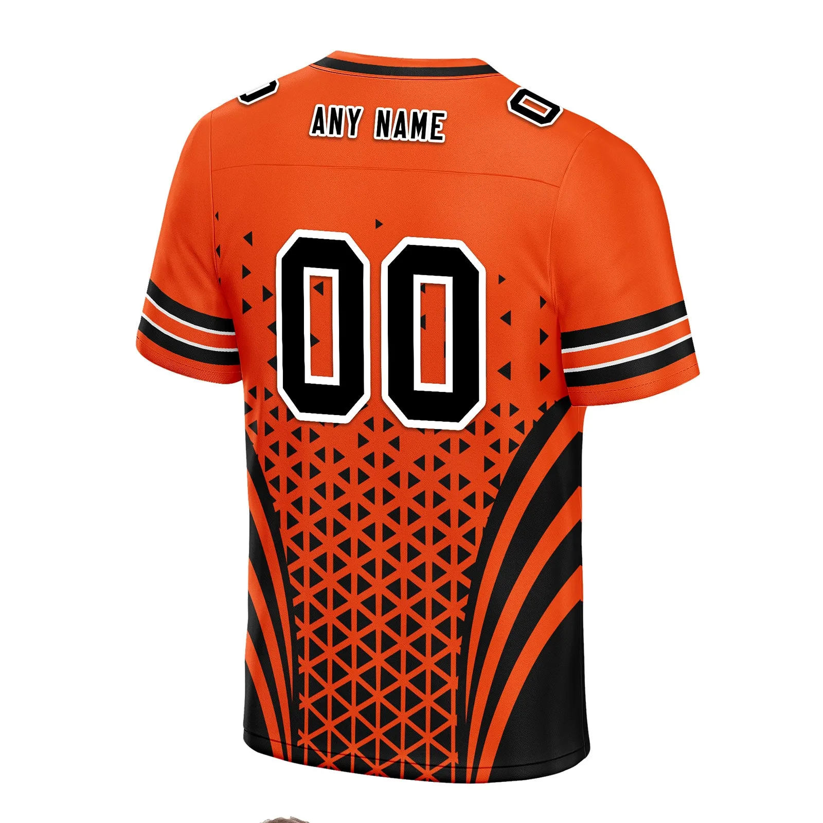 Custom Black Orange Ohio Football Jersey and Sports Shoes Combo Offer Personalized Combo ZH-D023031-6