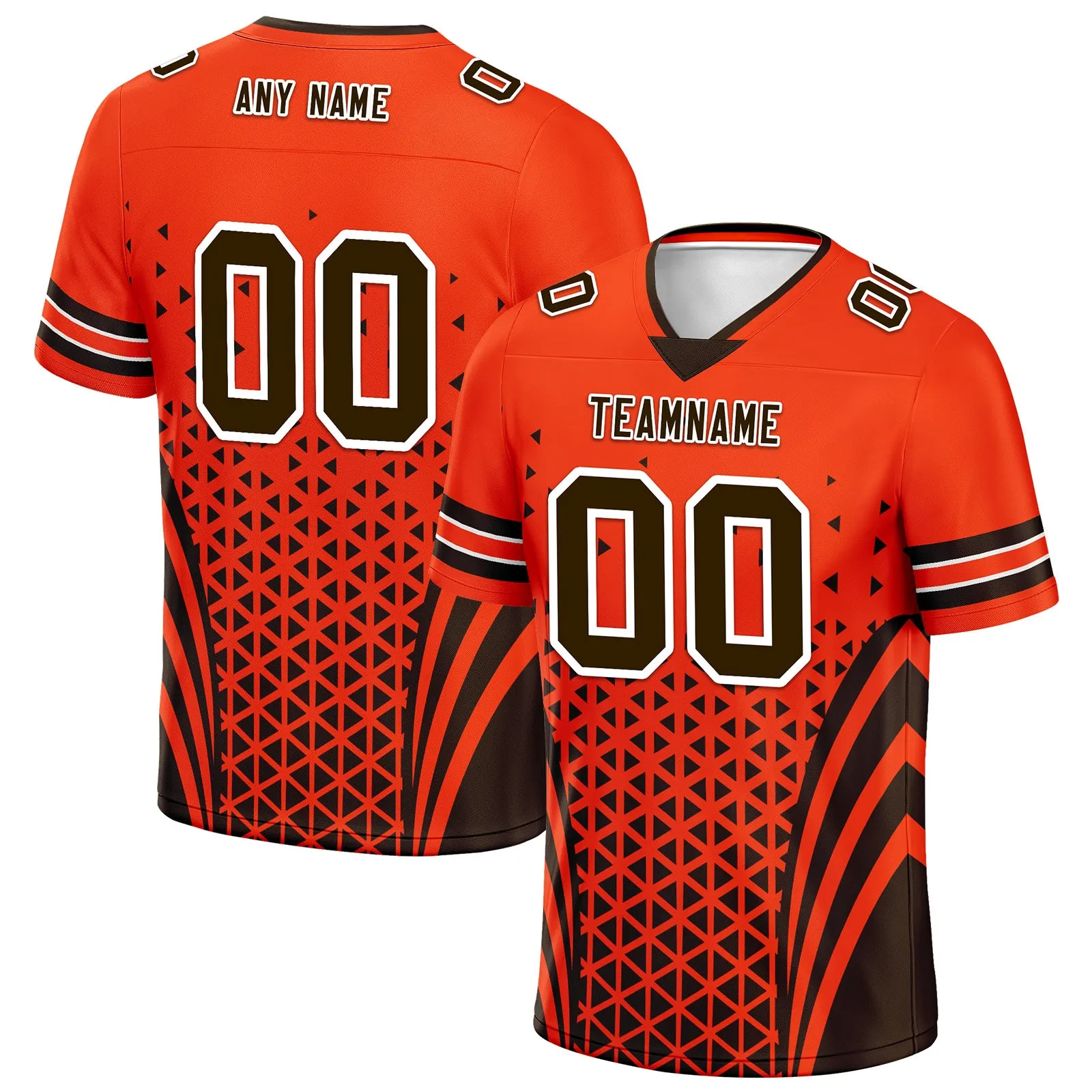 Custom Black Orange Ohio Football Jersey and Sports Shoes Combo Offer Personalized Combo ZH-D023031-8