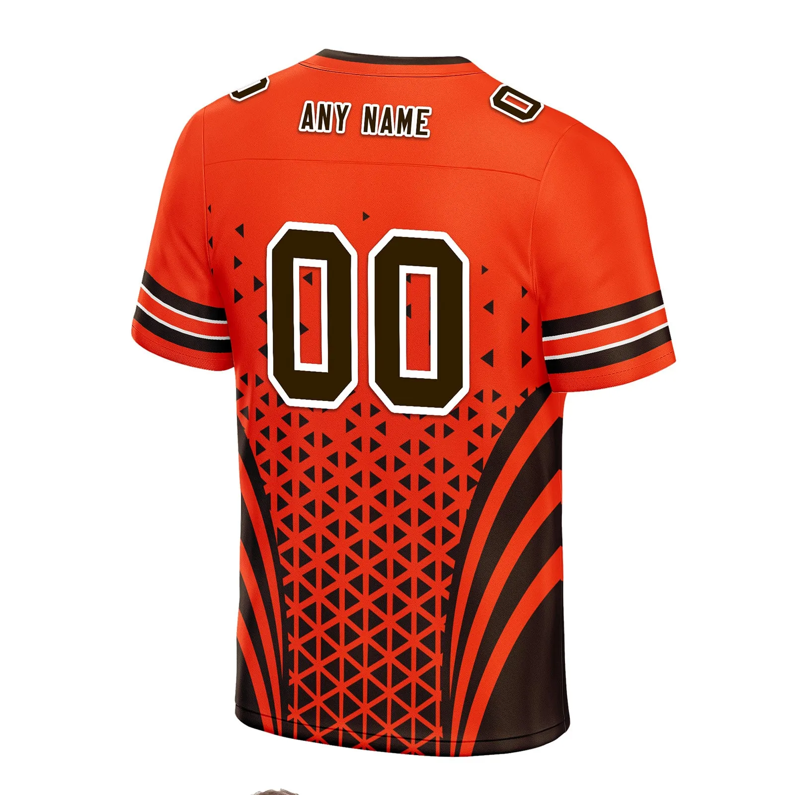 Custom Black Orange Ohio Football Jersey and Sports Shoes Combo Offer Personalized Combo ZH-D023031-8