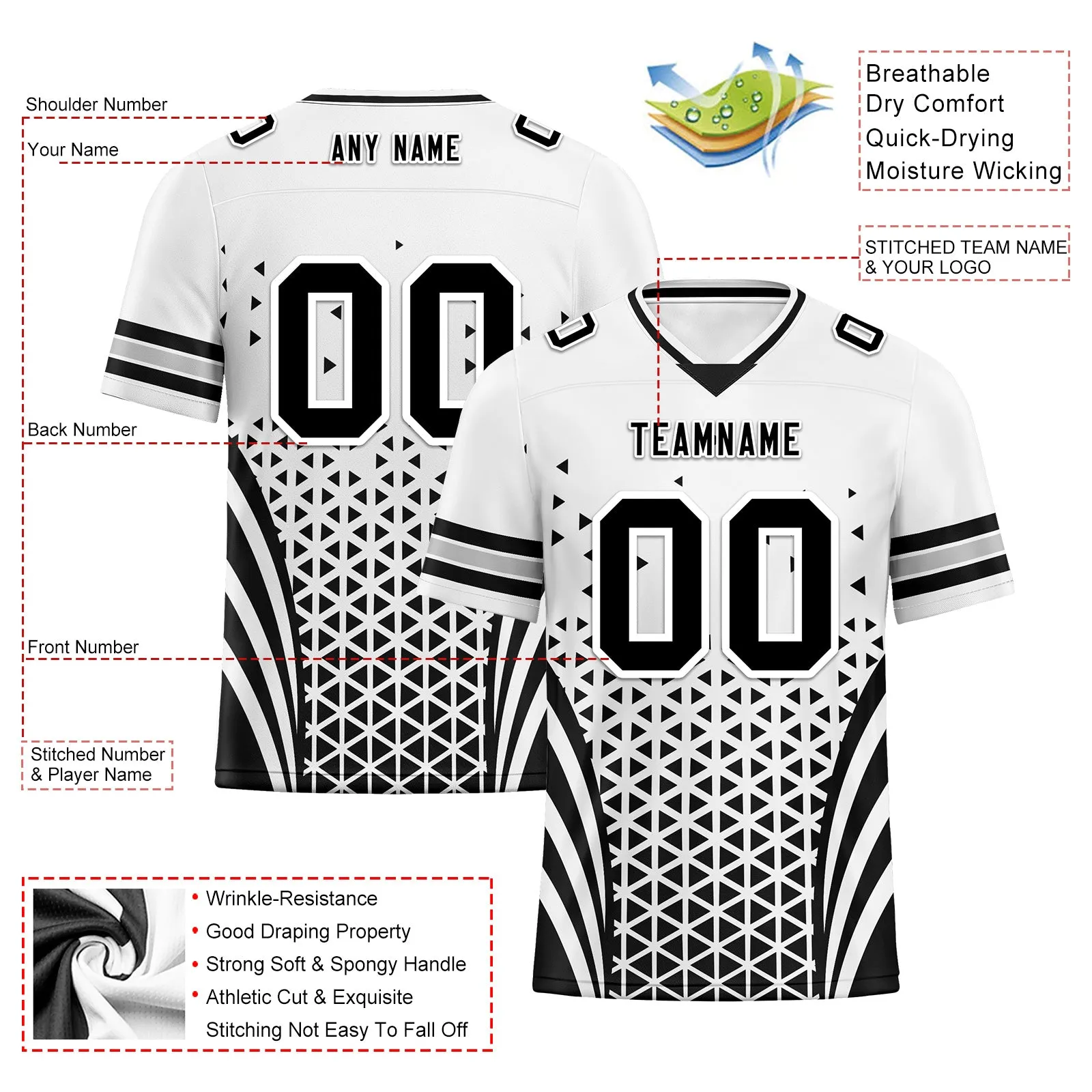 Custom Black White Nevada Football Jersey and Sports Shoes Combo Offer Personalized Combo ZH-D023031-20