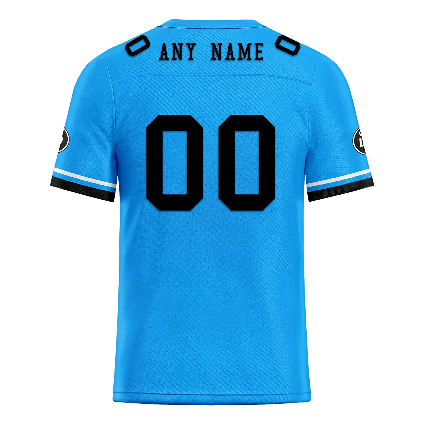 Custom Blue Black Carolina Football Jersey and Firesoul Sports Shoes Combo Offer Personalized Combo ZH-D020273-5