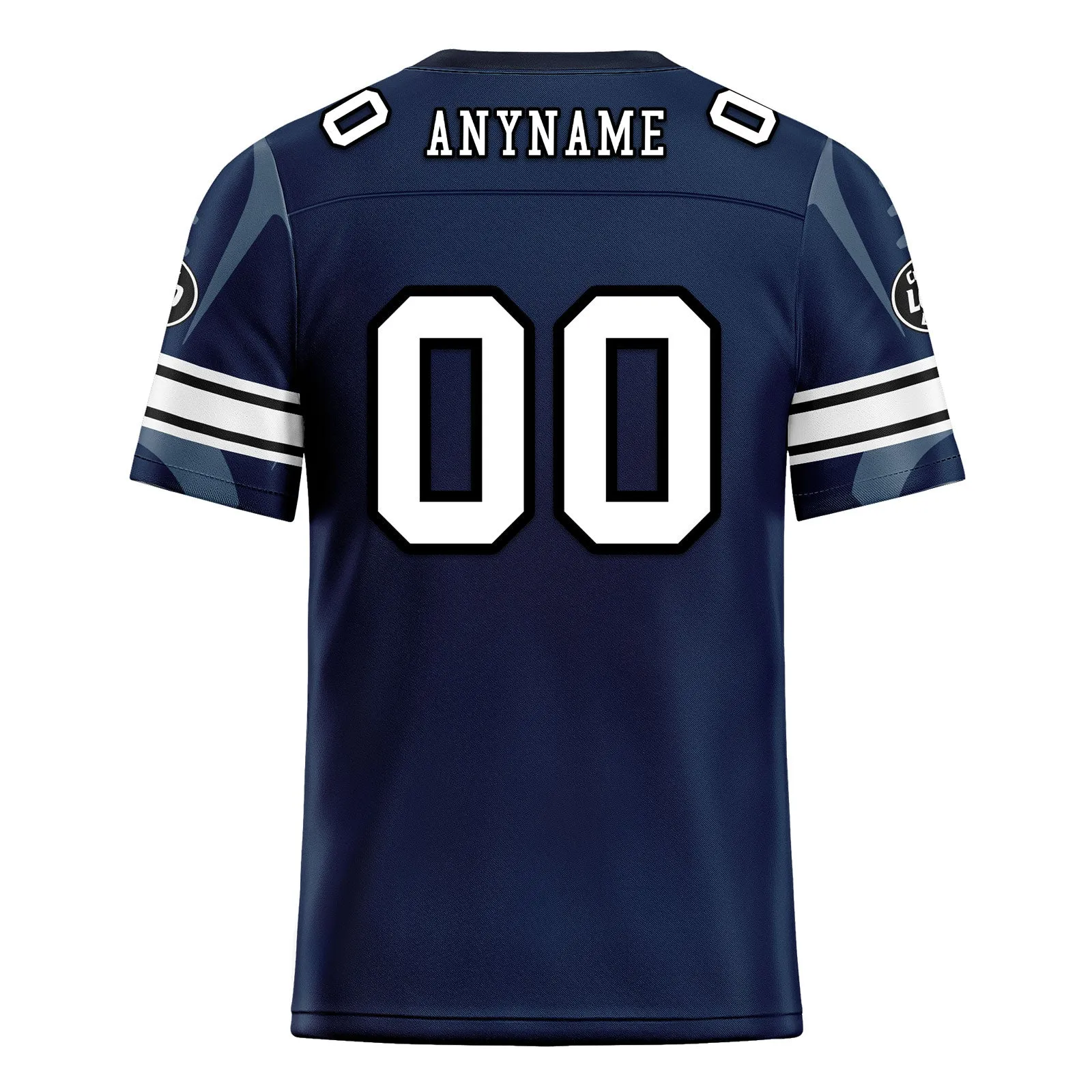 Custom Blue Dallas Football Jersey and Sports Shoes Combo Offer Personalized Combo ZH-D025008-8