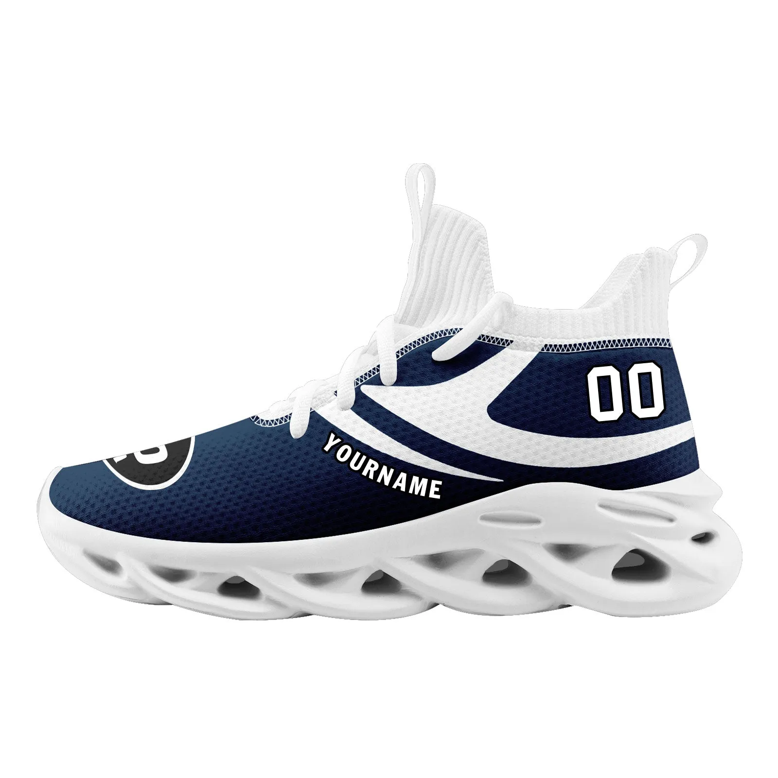 Custom Blue Dallas Football Jersey and Sports Shoes Combo Offer Personalized Combo ZH-D025008-8