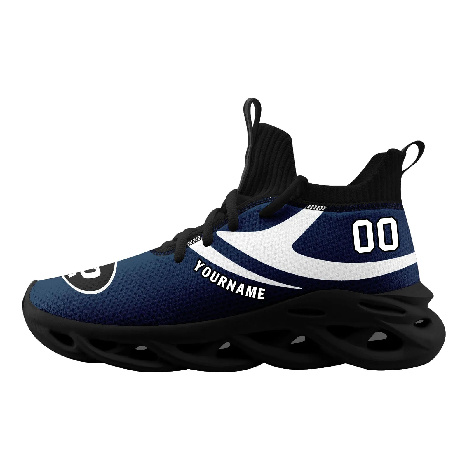 Custom Blue Dallas Football Jersey and Sports Shoes Combo Offer Personalized Combo ZH-D025008-8