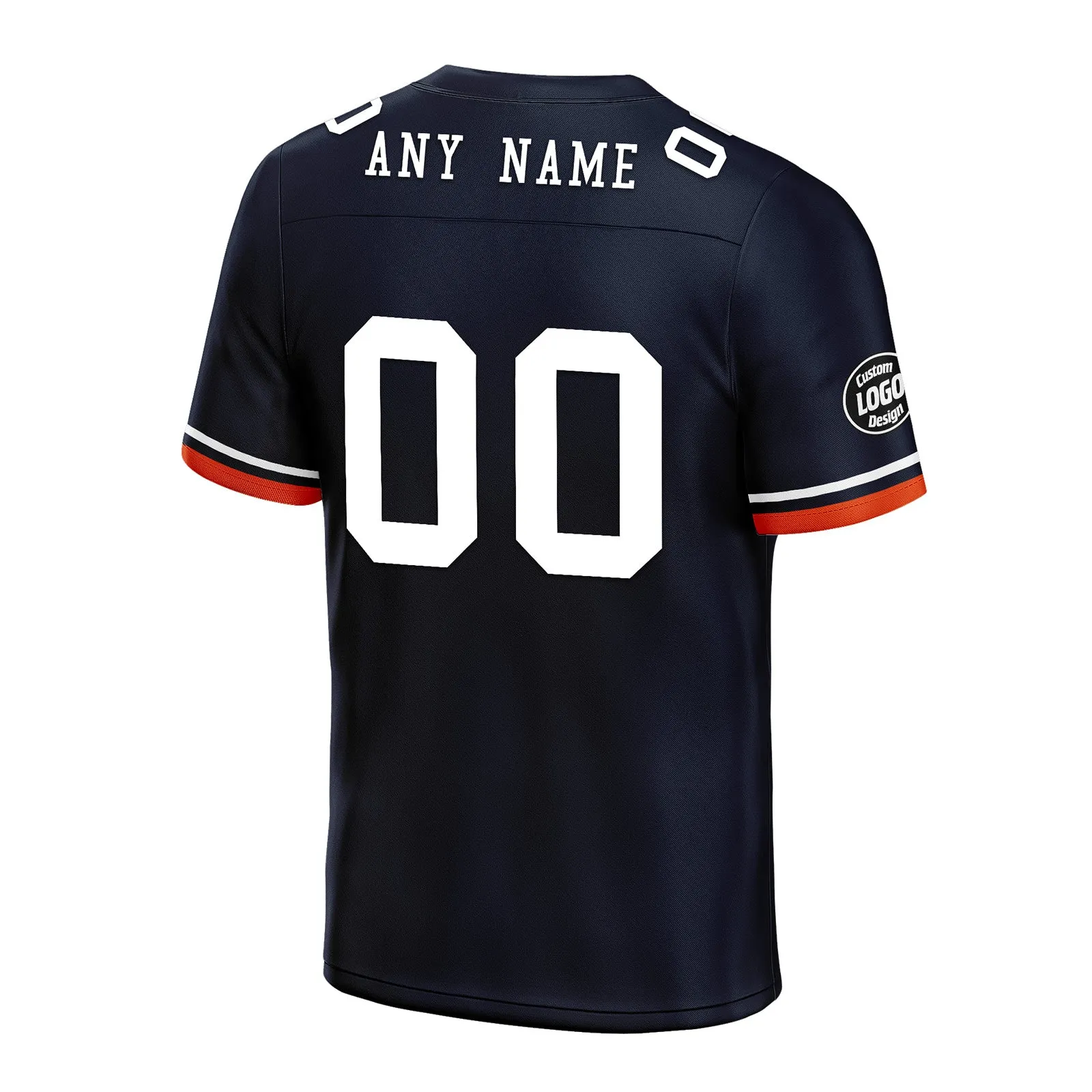 Custom Blue Orange Chicago Football Jersey and Firesoul Sports Shoes Combo Offer Personalized Combo ZH-D020273-7