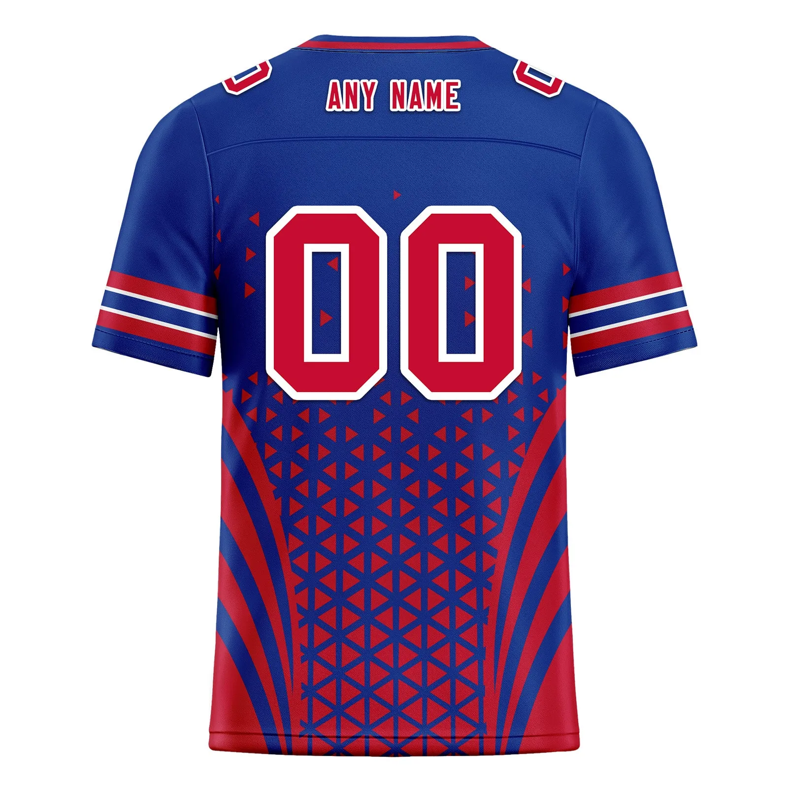 Custom Blue Red New York Football Jersey and Sports Shoes Combo Offer Personalized Combo ZH-D023031-4