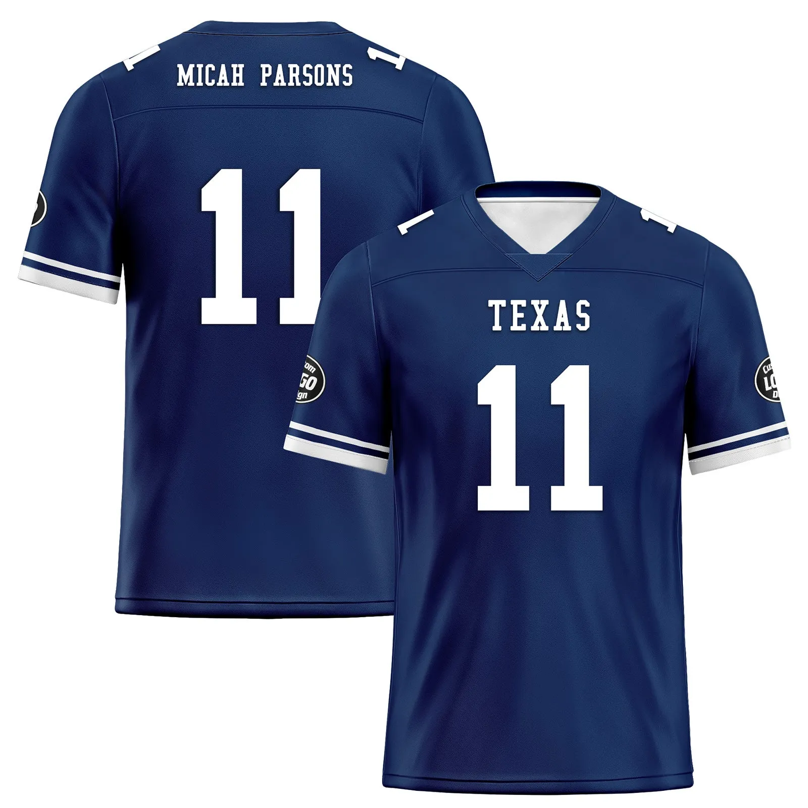 Custom Blue White Dallas Football Jersey and Firesoul Sports Shoes Combo Offer Personalized Combo ZH-D020273-9