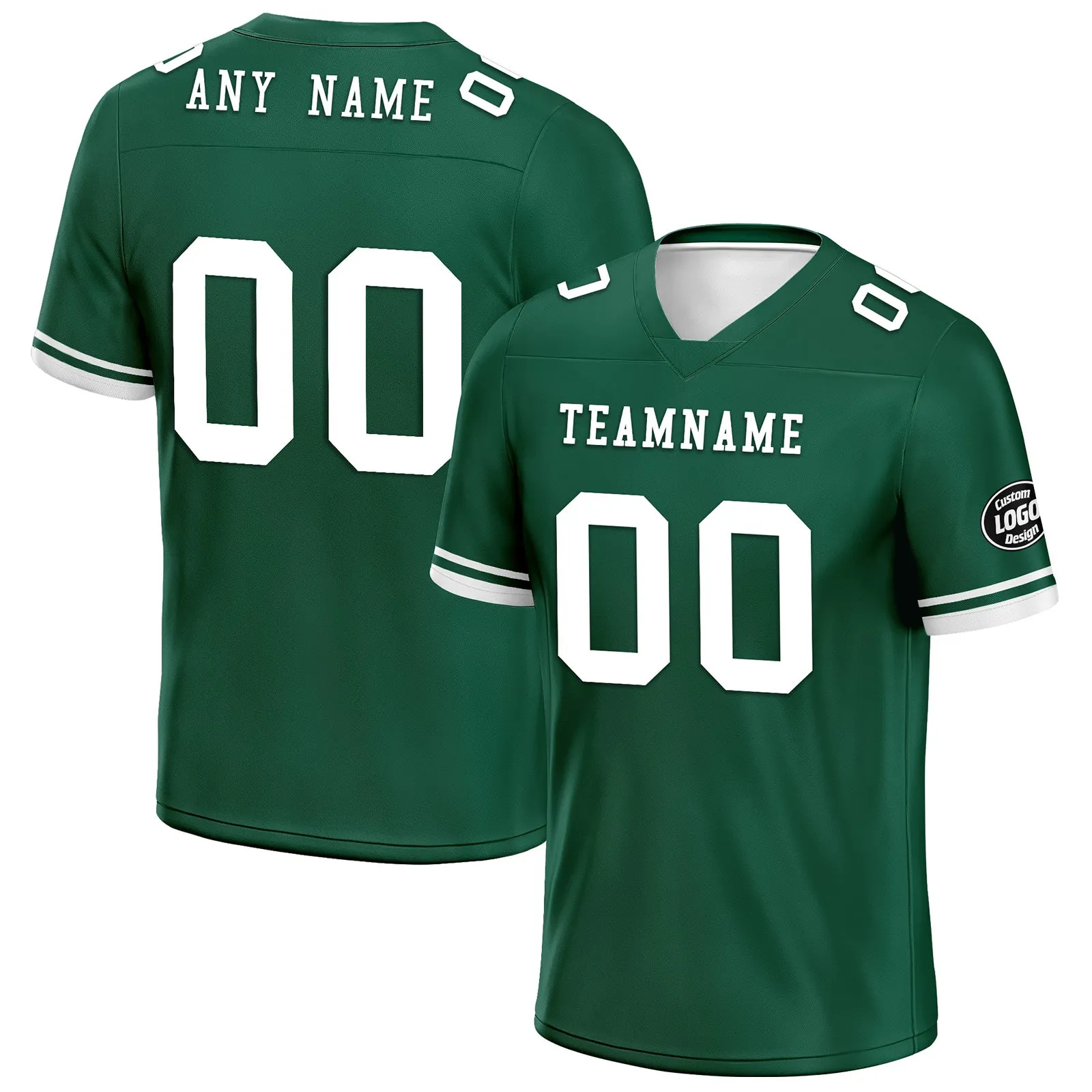 Custom Green White New York Football Jersey and Firesoul Sports Shoes Combo Offer Personalized Combo ZH-D020273-28