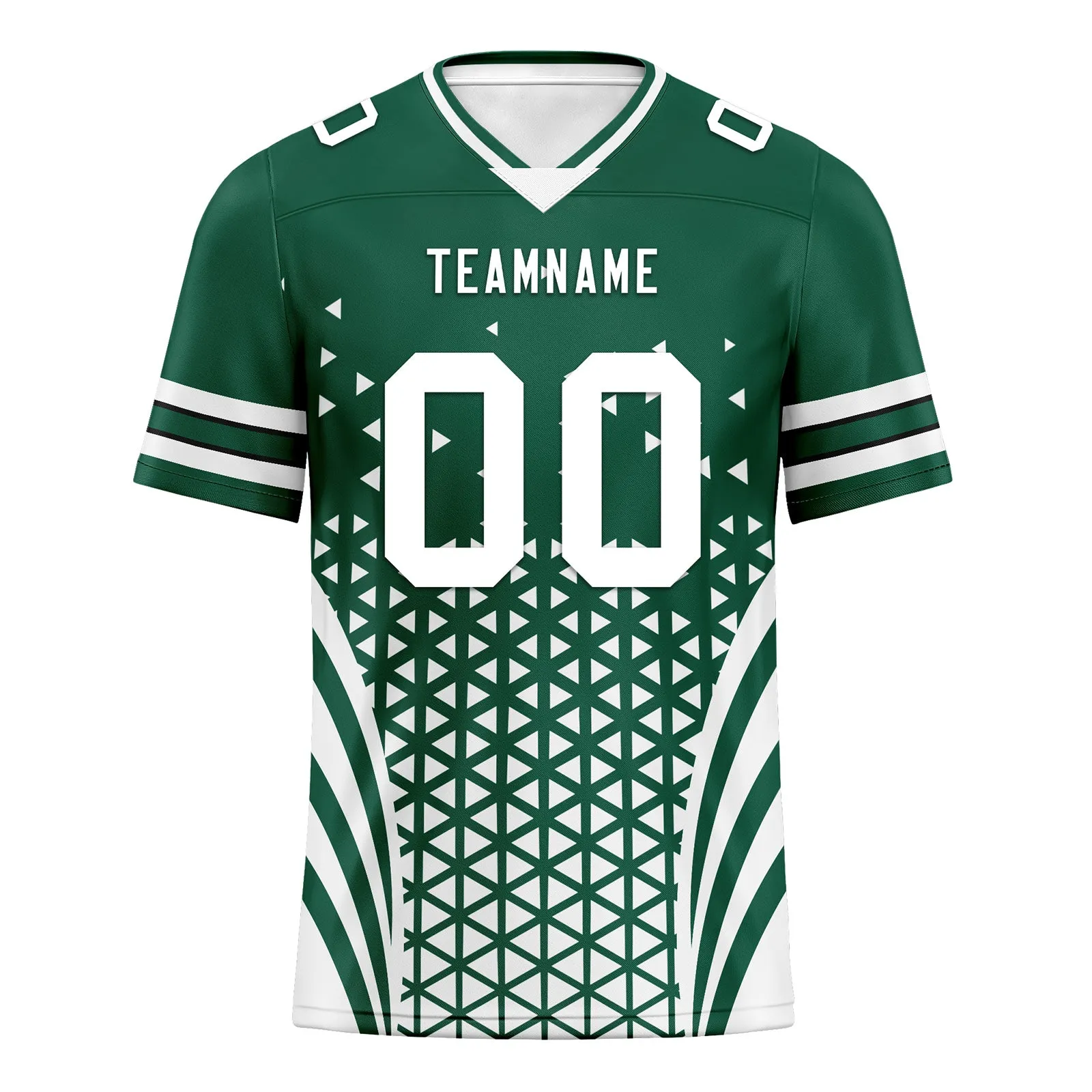 Custom Green White New York Football Jersey and Sports Shoes Combo Offer Personalized Combo ZH-D023031-28