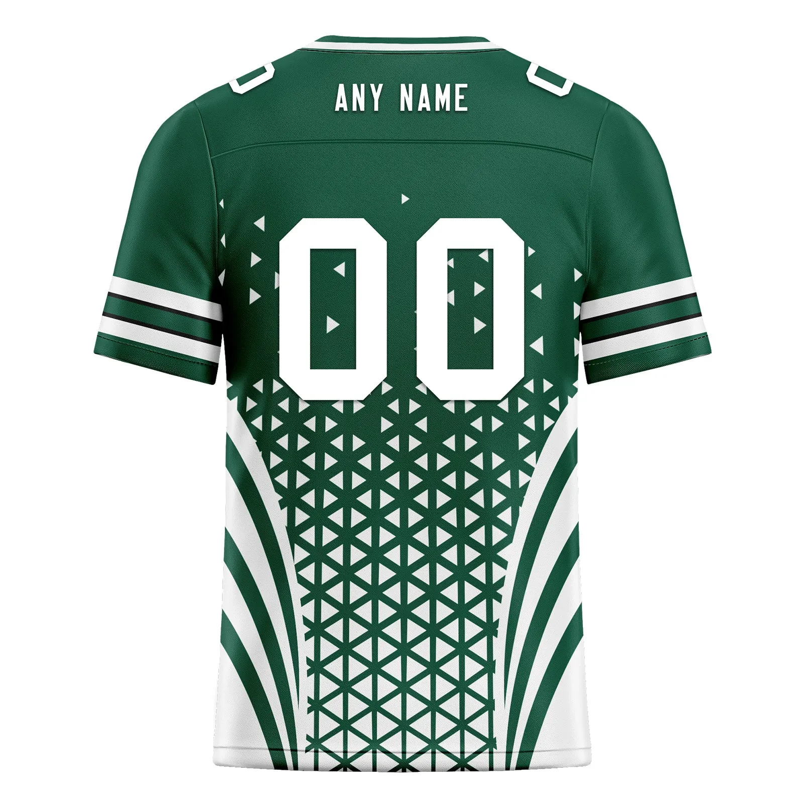 Custom Green White New York Football Jersey and Sports Shoes Combo Offer Personalized Combo ZH-D023031-28