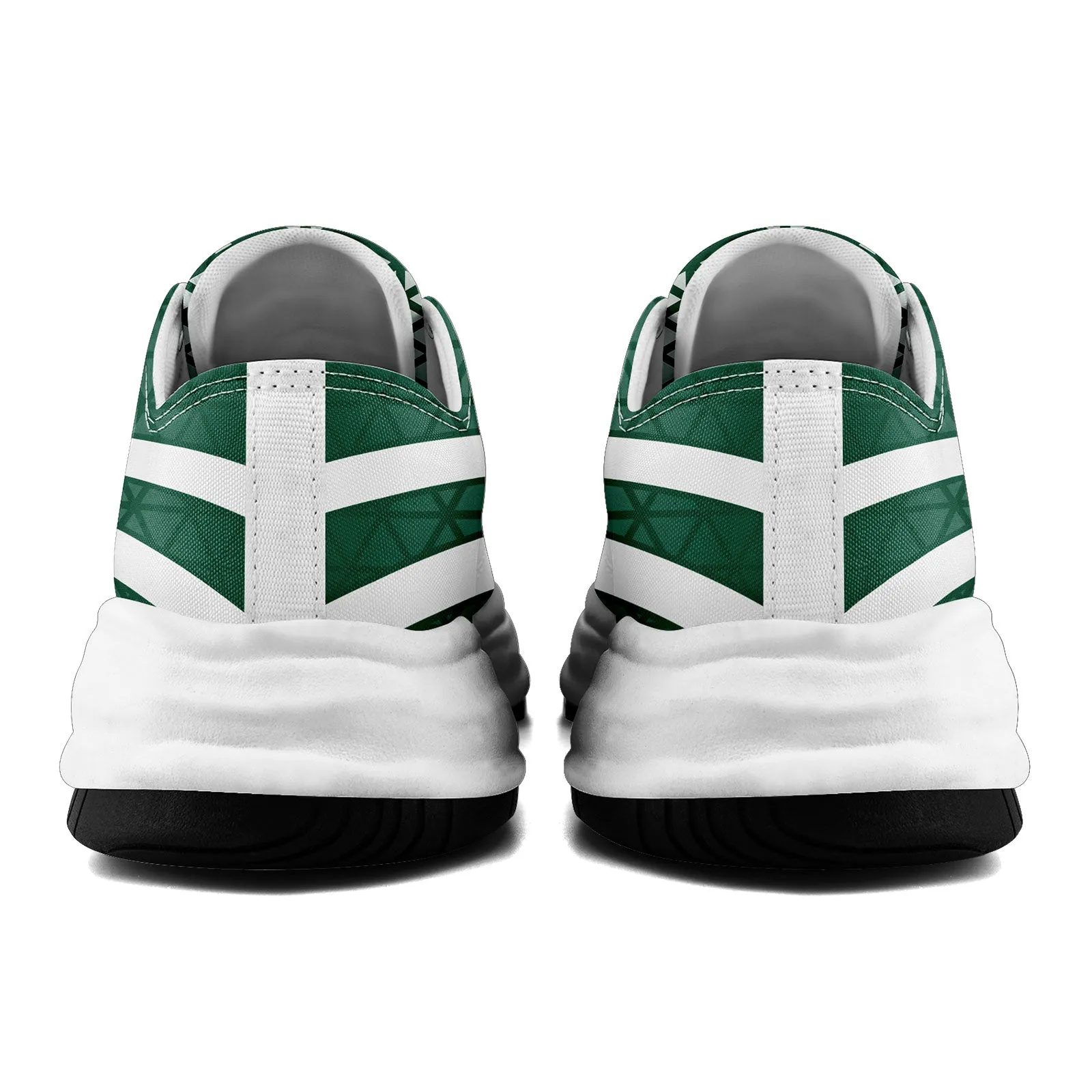 Custom Green White New York Football Jersey and Sports Shoes Combo Offer Personalized Combo ZH-D023031-28