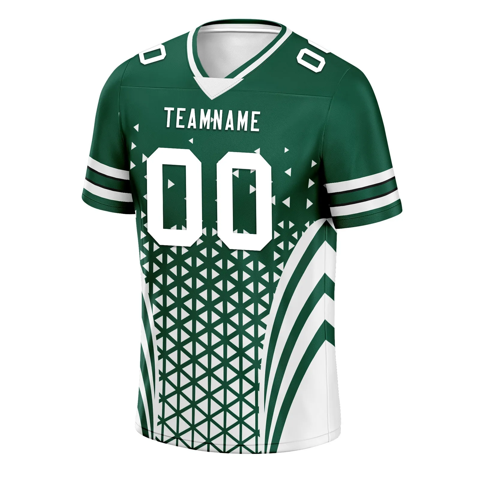 Custom Green White New York Football Jersey and Sports Shoes Combo Offer Personalized Combo ZH-D023031-28